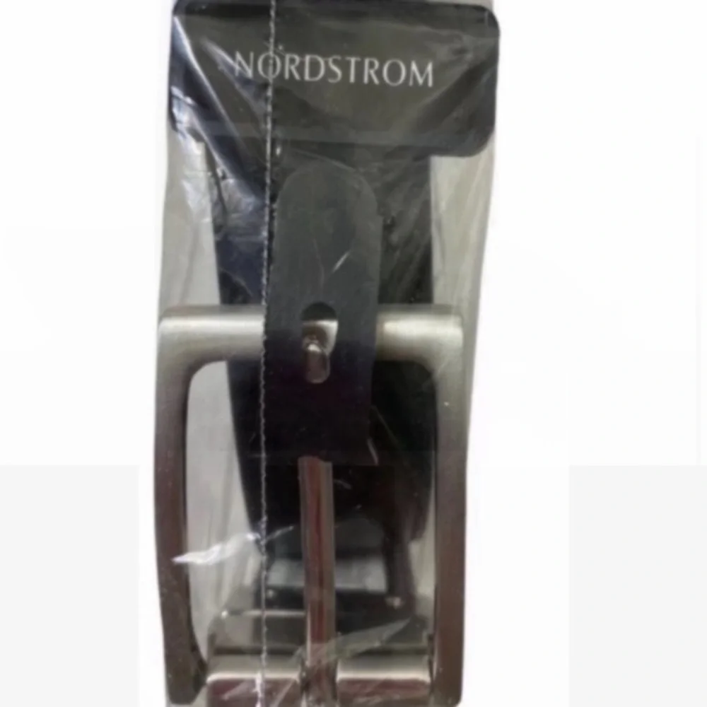 Nordstrom Boy's Kid's Black Brown Faux Leather Reversible Belt US Waist Size 26